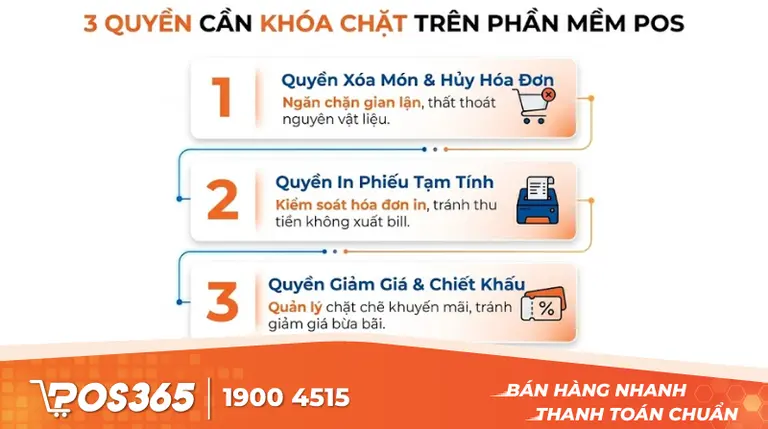 3 quyền nhất định phải khóa chặt bằng phần mềm