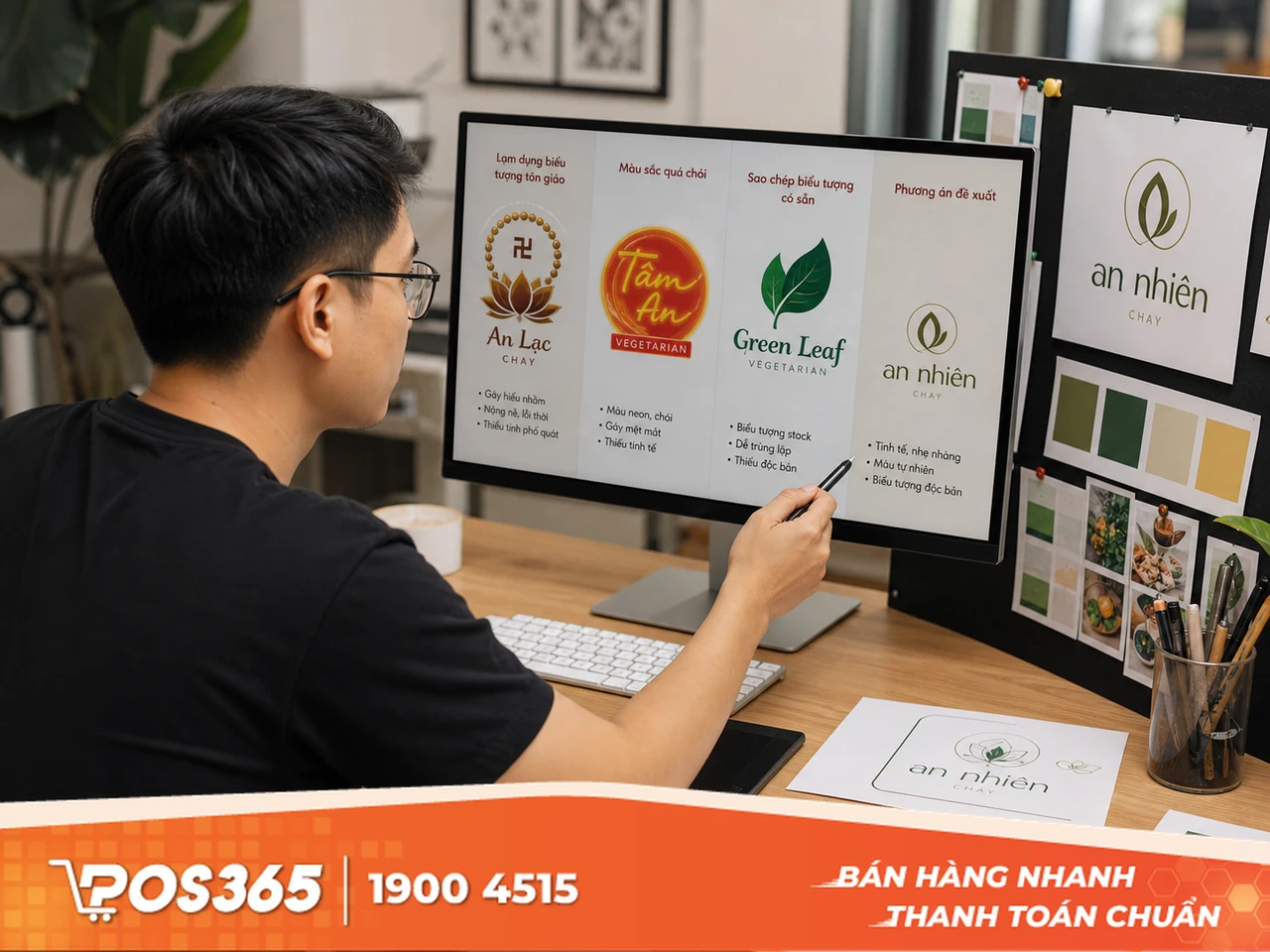 3 Sai lầm cần tránh khi thiết kế logo quán chay