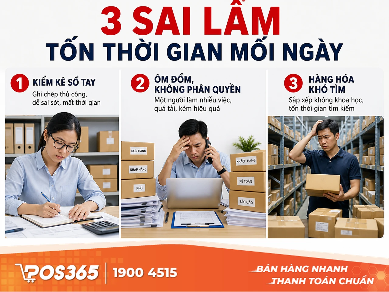 3 Sai lầm "đánh cắp" thời gian của chủ cửa hàng bán lẻ