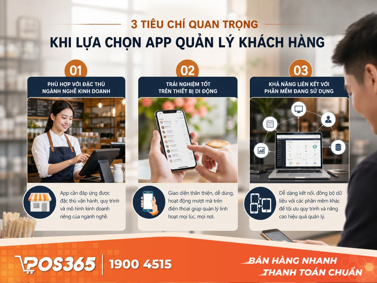 3 tiêu chí quyết định khi chọn app quản lý khách hàng