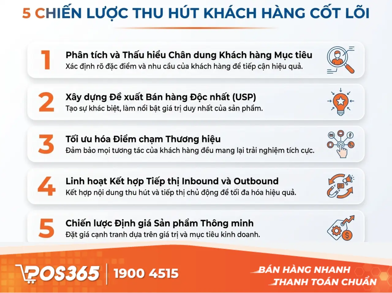 5 Chiến lược thu h&uacute;t kh&aacute;ch h&agrave;ng cốt l&otilde;i (Gốc rễ của mọi chiến dịch)