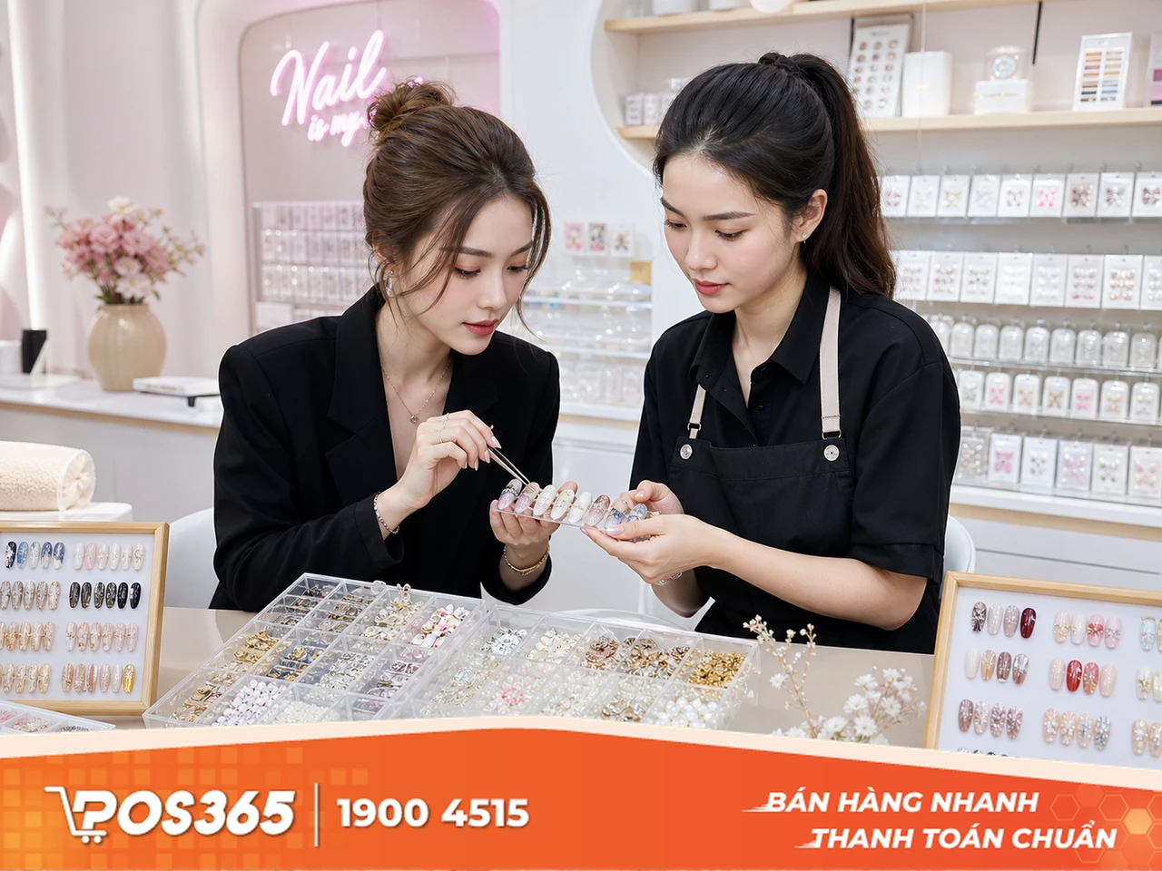95 Store bắt trend phụ kiện trang trí móng