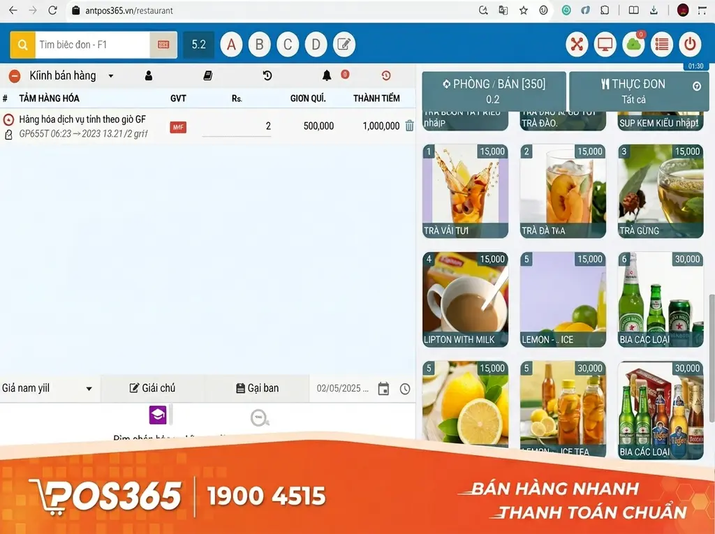 Cơ chế tự động hóa tính giờ và làm tròn linh hoạt của POS365