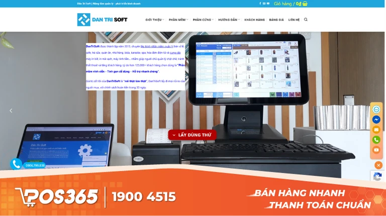 DanTriSoft - Phần mềm quản lý nhà hàng offline miễn phí vĩnh viễn