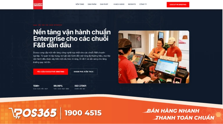 Dcorp Vietnam - Hệ thống quản lý chuỗi nhà hàng doanh nghiệp