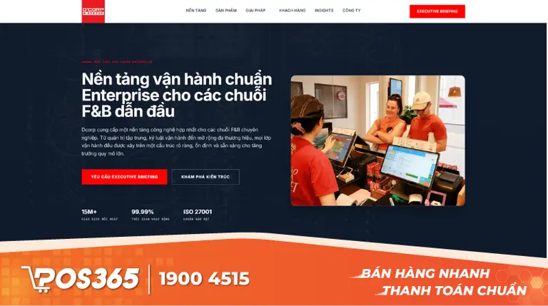 Dcorp Vietnam - Hệ thống quản lý chuỗi nhà hàng doanh nghiệp