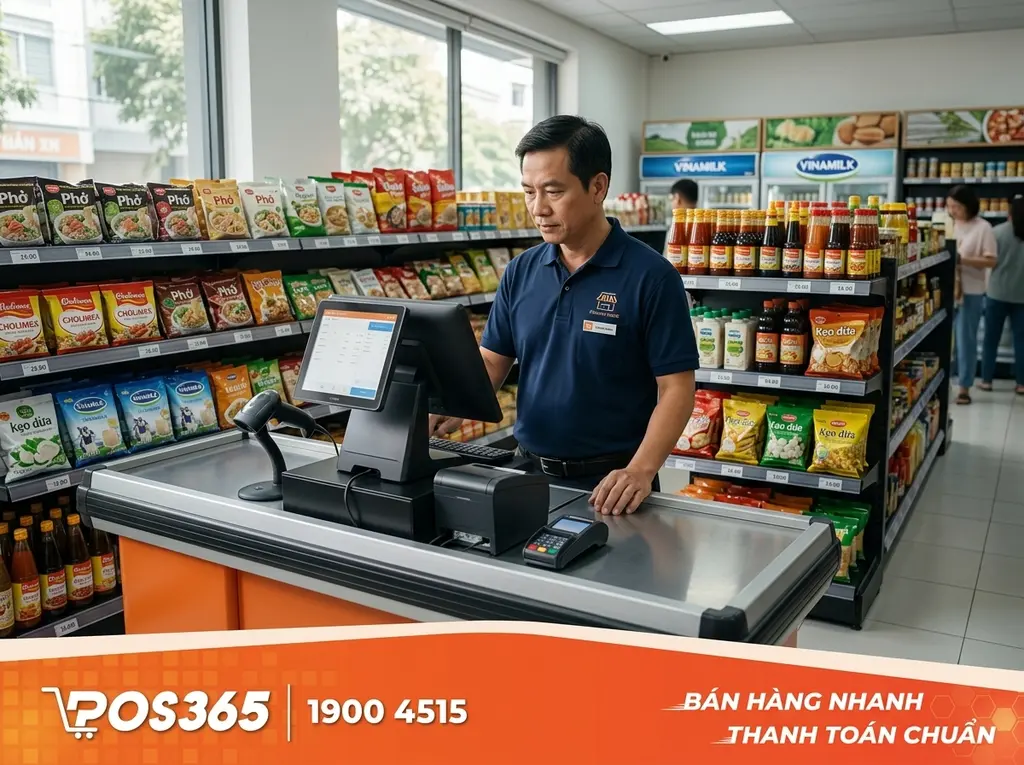 Kích thước bàn thu ngân tạp hóa tiêu chuẩn hiện nay