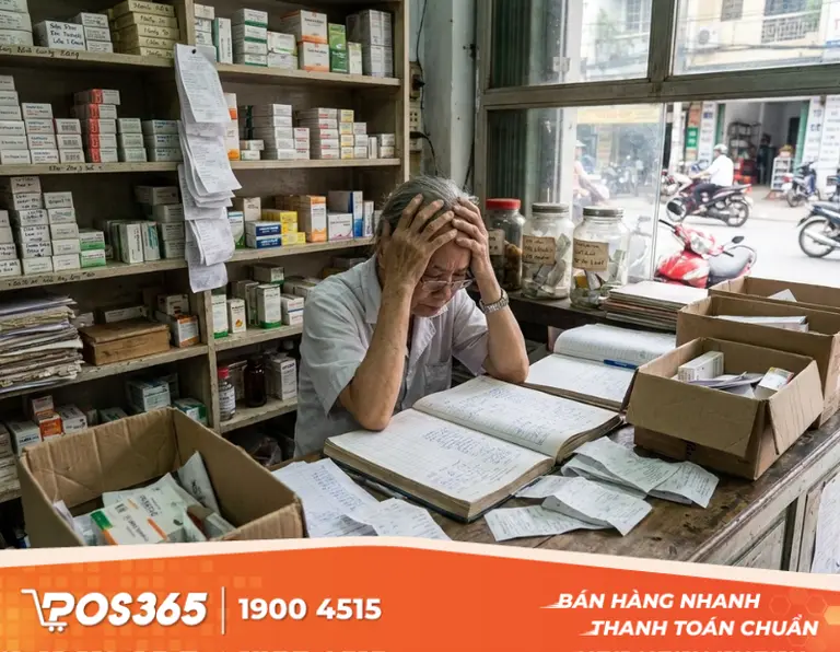 Những r&agrave;o cản lớn khi quản l&yacute; cửa h&agrave;ng thuốc bằng phương ph&aacute;p thủ c&ocirc;ng