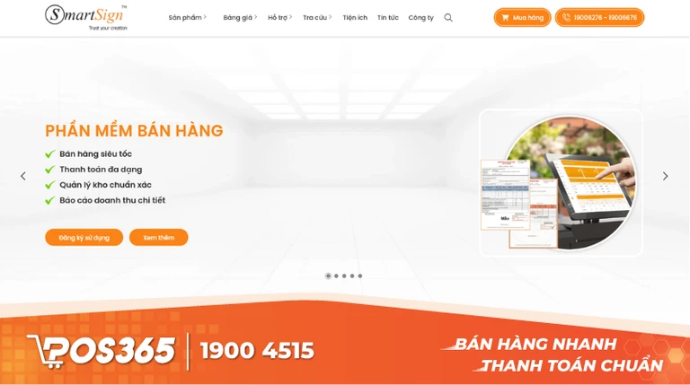 Phần mềm hóa đơn điện tử, chữ ký số Vina (SmartSign)