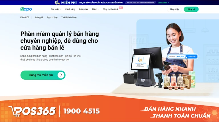 Sapo POS - D&agrave;nh cho chuỗi sơn đa k&ecirc;nh