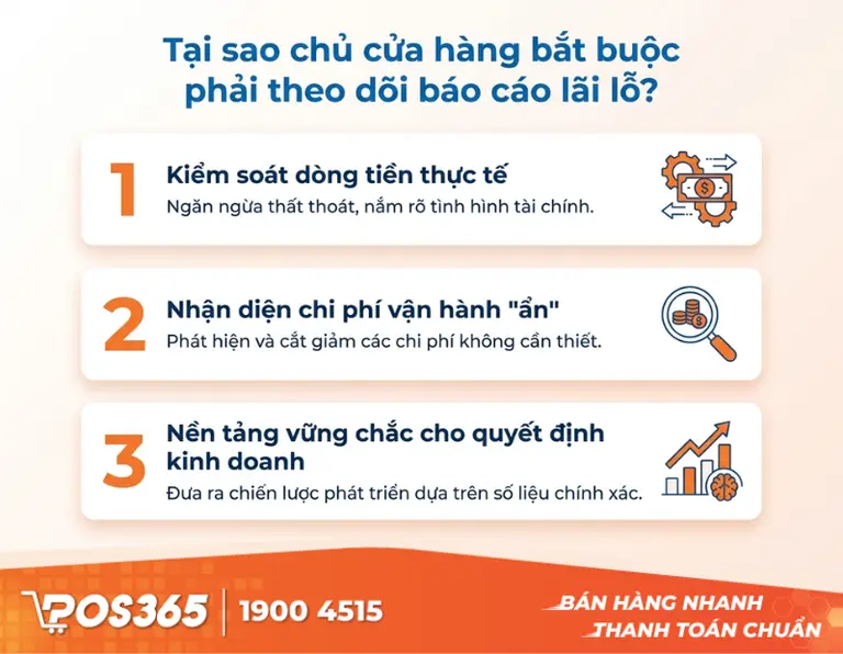 Vì sao chủ cửa hàng bắt buộc phải theo dõi báo cáo lãi lỗ?