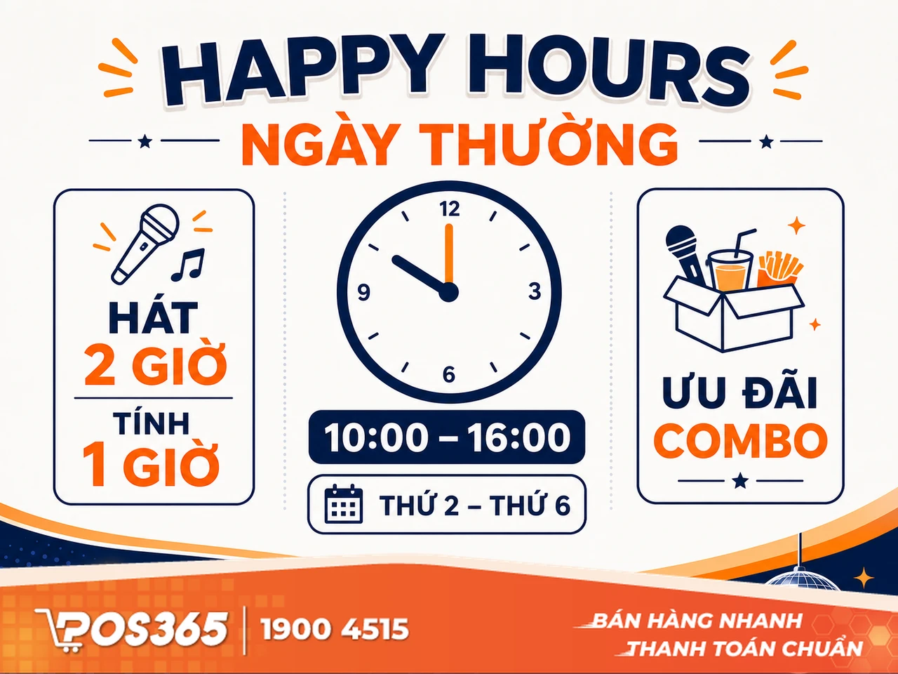 Áp dụng chương trình "Happy Hours" cố định trong tuần