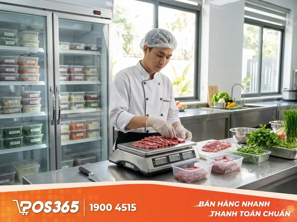 &Aacute;p dụng phương ph&aacute;p chia sẵn suất ăn (Pre-portioning)