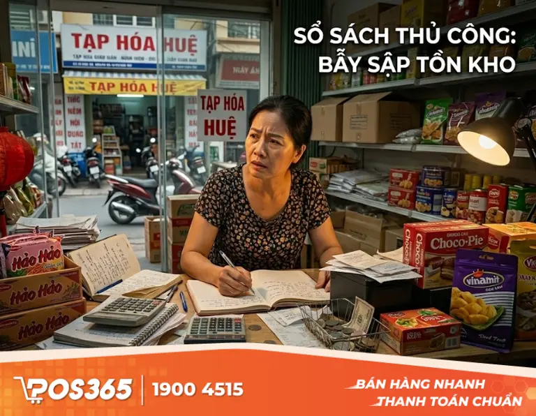 &Aacute;p lực b&aacute;n một đằng, kho một nẻo do th&oacute;i quen ghi ch&eacute;p thủ c&ocirc;ng