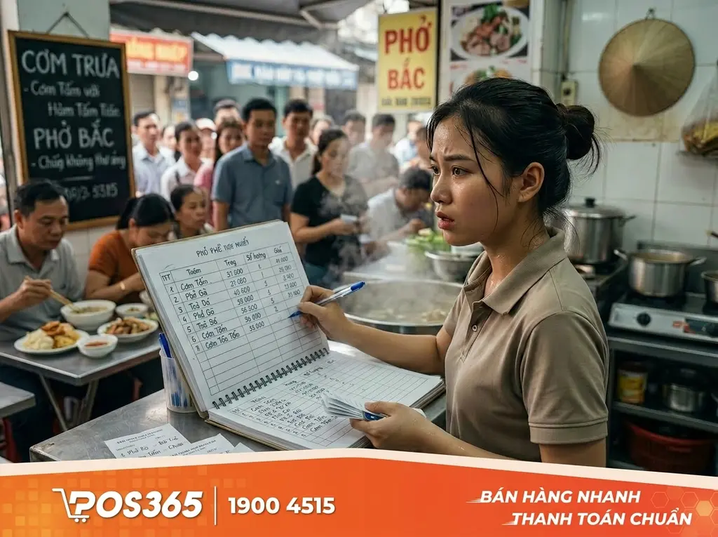 Áp lực kép của nhân viên phục vụ vào giờ cao điểm