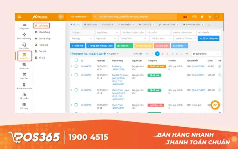 App quản lý đơn hàng Nobita.pro