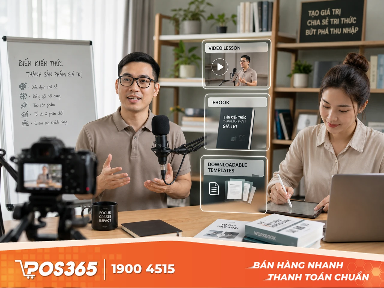 Bán sản phẩm số và khóa học trực tuyến