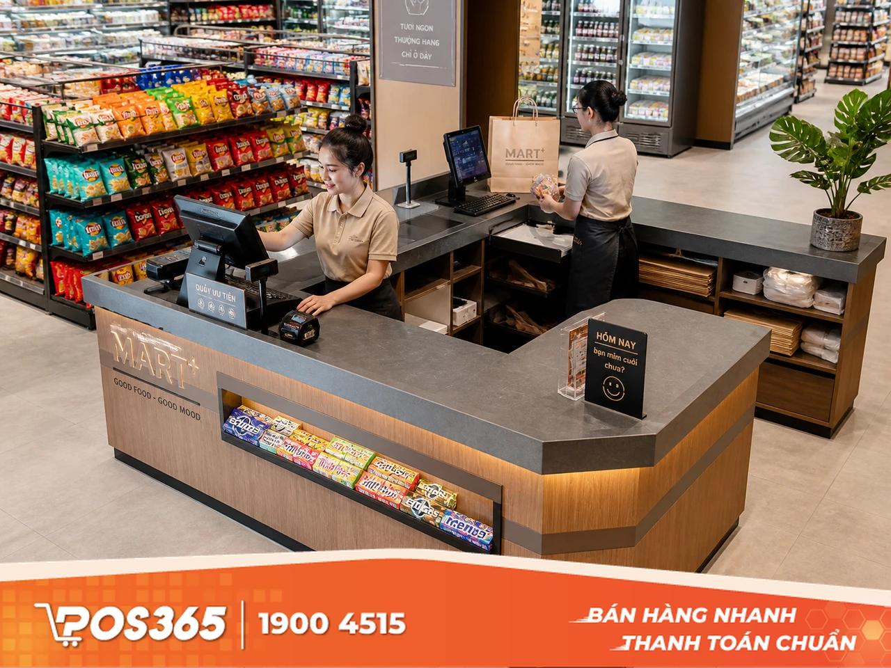 Bàn thu ngân chữ L dài 1.8m