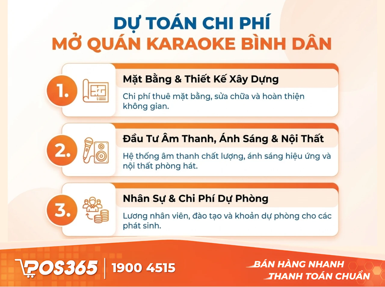 Bảng dự toán chi phí mở quán karaoke bình dân