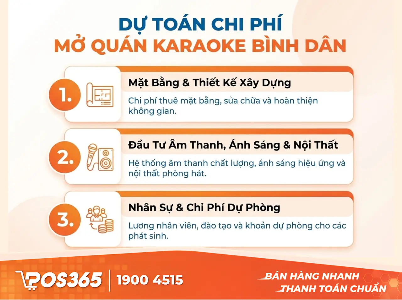 Bảng dự toán chi phí mở quán karaoke bình dân