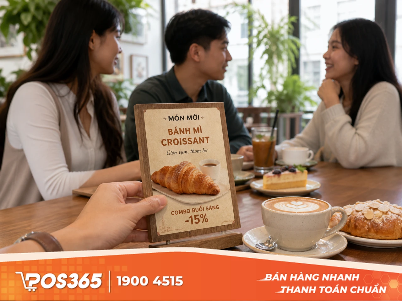 Bảng menu gỗ để b&agrave;n (Standee mini)