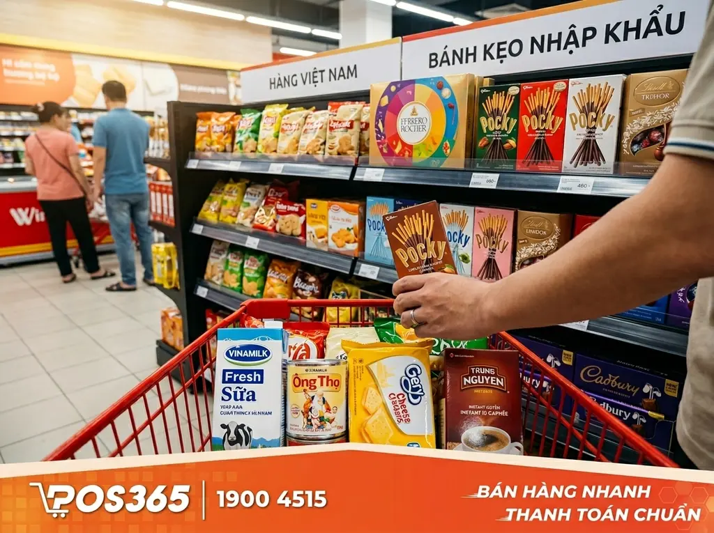 Bánh kẹo ngoại nhập & Thương hiệu quốc dân