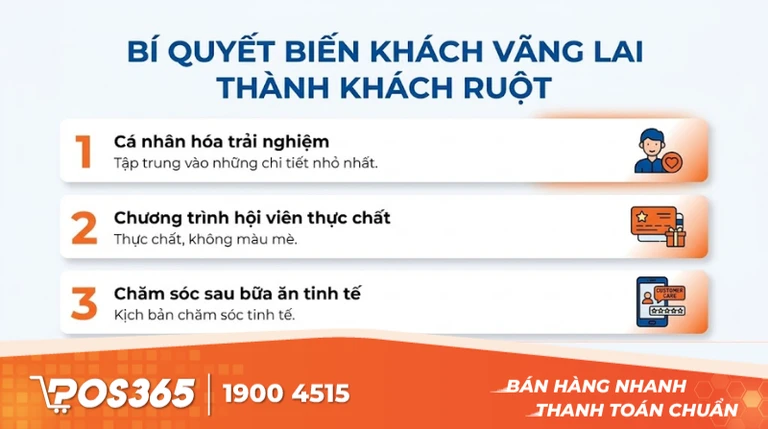 Bí quyết biến khách vãng lai thành khách ruột