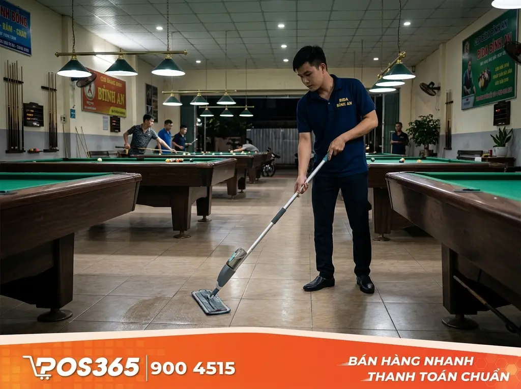 B&iacute; quyết chống trơn trượt s&agrave;n nh&agrave; qu&aacute;n bida hiệu quả nhất