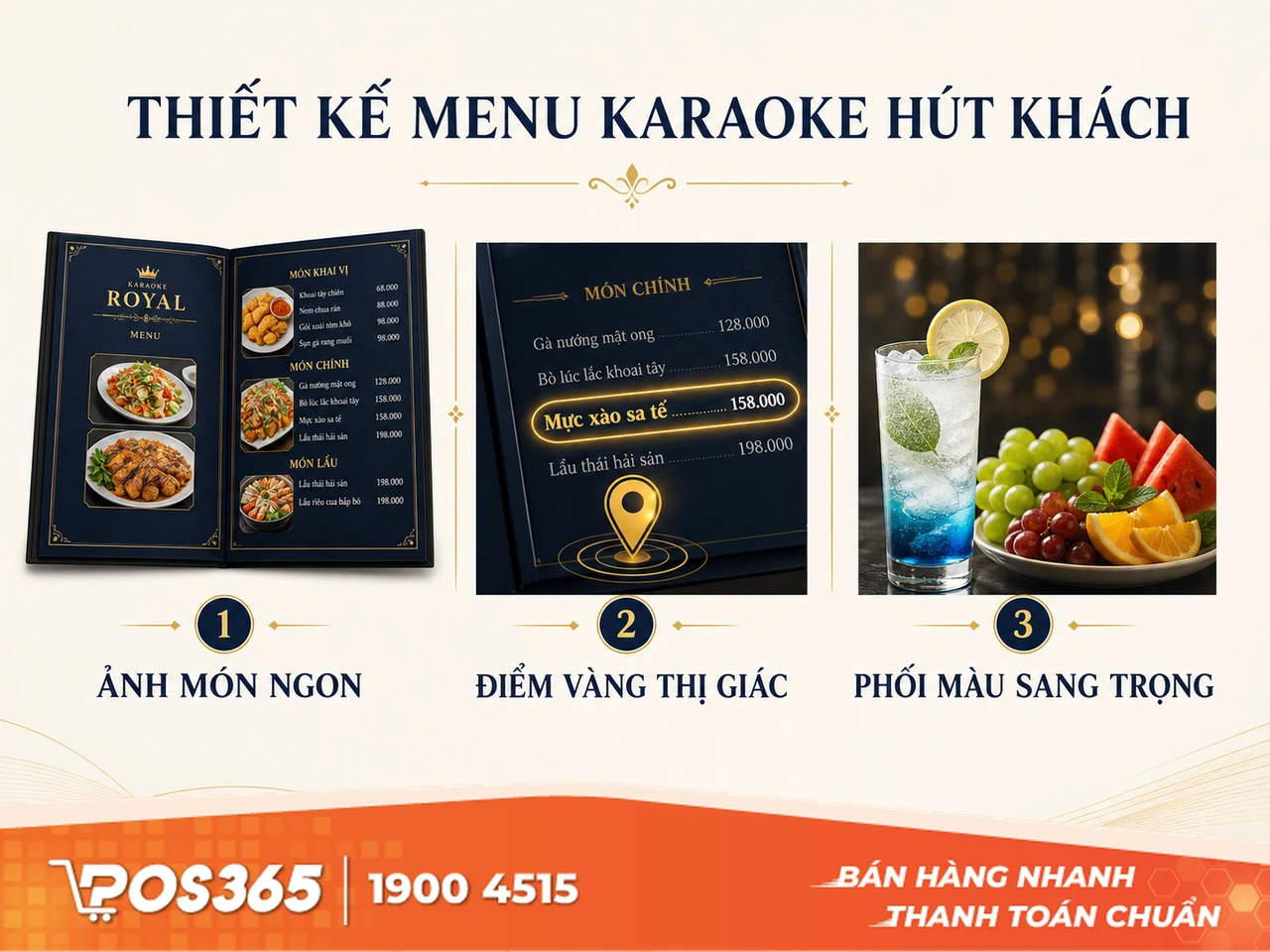 B&iacute; quyết thiết kế menu qu&aacute;n karaoke bắt mắt
