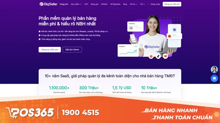 BigSeller cung cấp hệ thống ERP đa kênh mạnh mẽ cho nhà bán hàng Lazada lớn