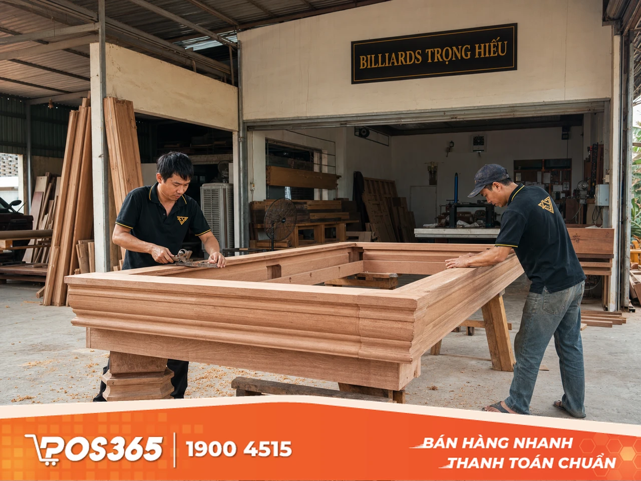 Billiards Trọng Hiếu - Xưởng sản xuất b&agrave;n bida gia truyền quy m&ocirc; lớn tại miền Nam