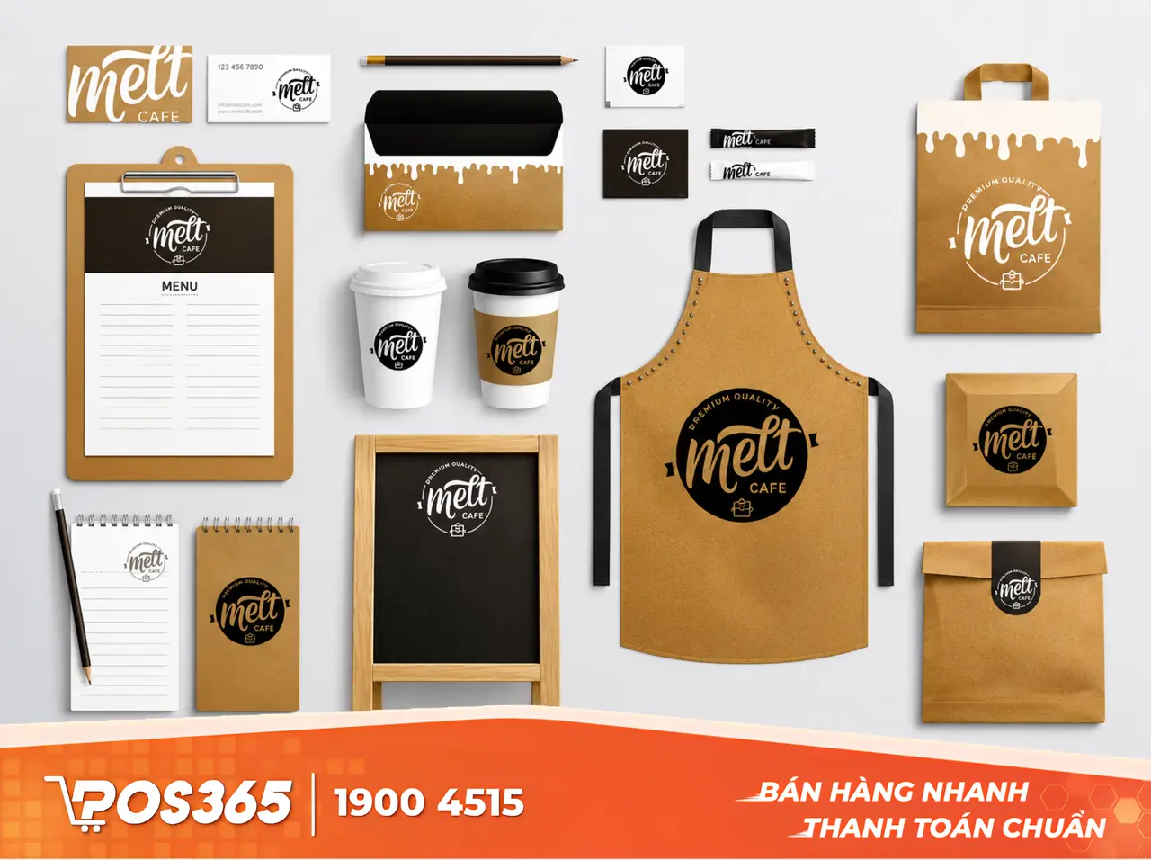 Bộ nhận diện thương hiệu quán Cafe là gì?