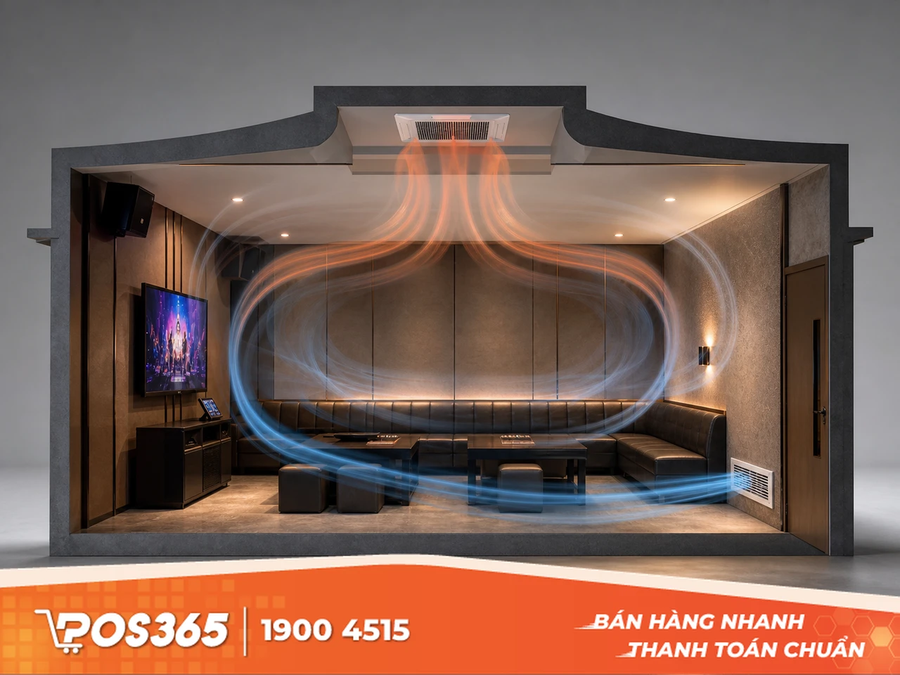 Bố trí miệng cấp và miệng hút lưu thông
