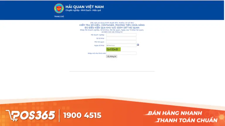 Bước 2: Điền th&ocirc;ng tin tờ khai ch&iacute;nh x&aacute;c