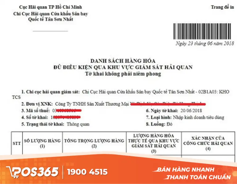 Bước 3: Đọc kết quả v&agrave; tiến h&agrave;nh in