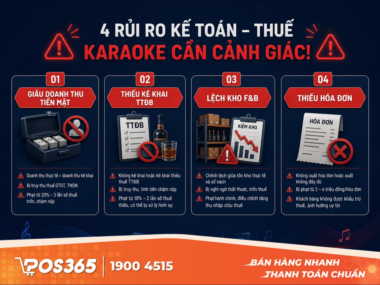 C&aacute;c sai lầm v&agrave; rủi ro thuế nghi&ecirc;m trọng trong kế to&aacute;n karaoke