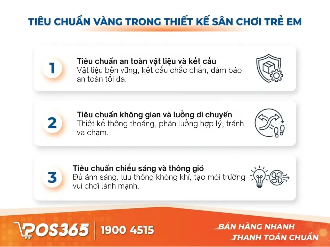 C&aacute;c ti&ecirc;u chuẩn "v&agrave;ng" trong thiết kế khu vui chơi trẻ em