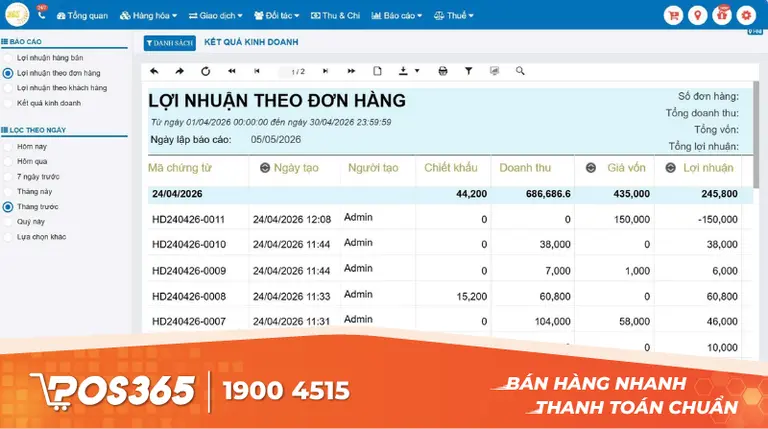 Cách đọc báo cáo lãi lỗ trên phần mềm bán hàng để bắt đúng bệnh thất thoát