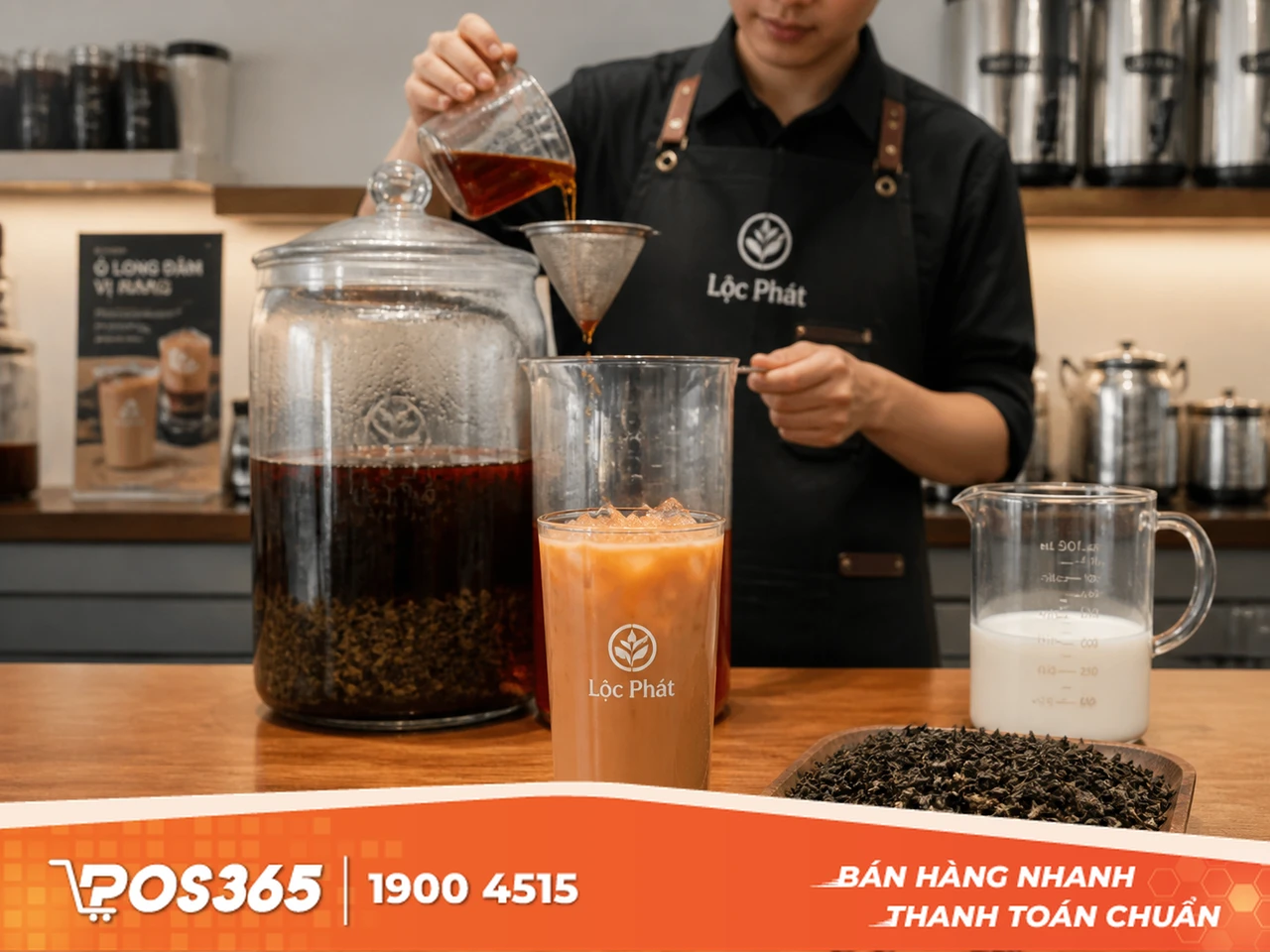 C&aacute;ch pha Tr&agrave; sữa &Ocirc; Long đậm vị rang