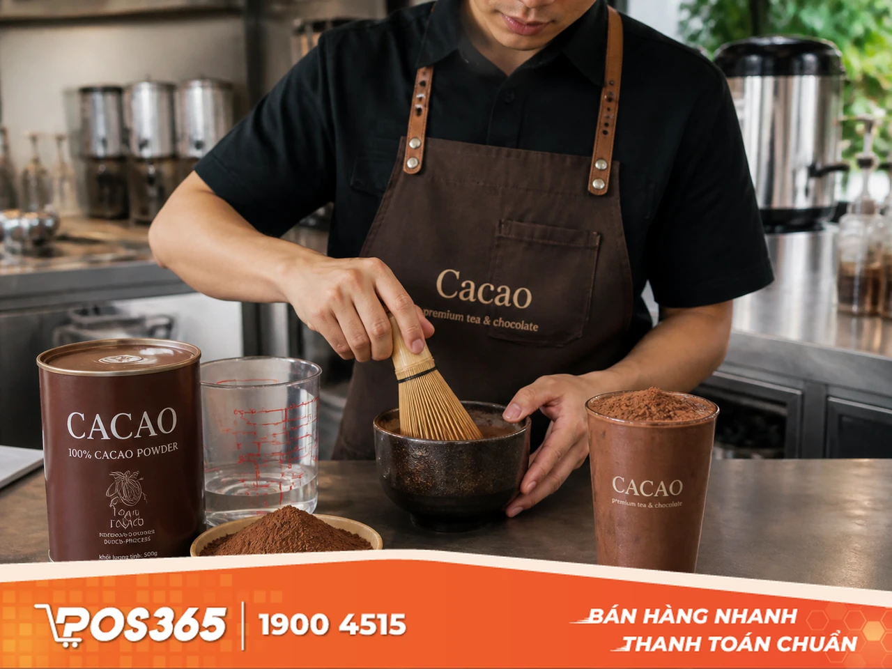 C&aacute;ch pha Tr&agrave; sữa socola (Cacao)