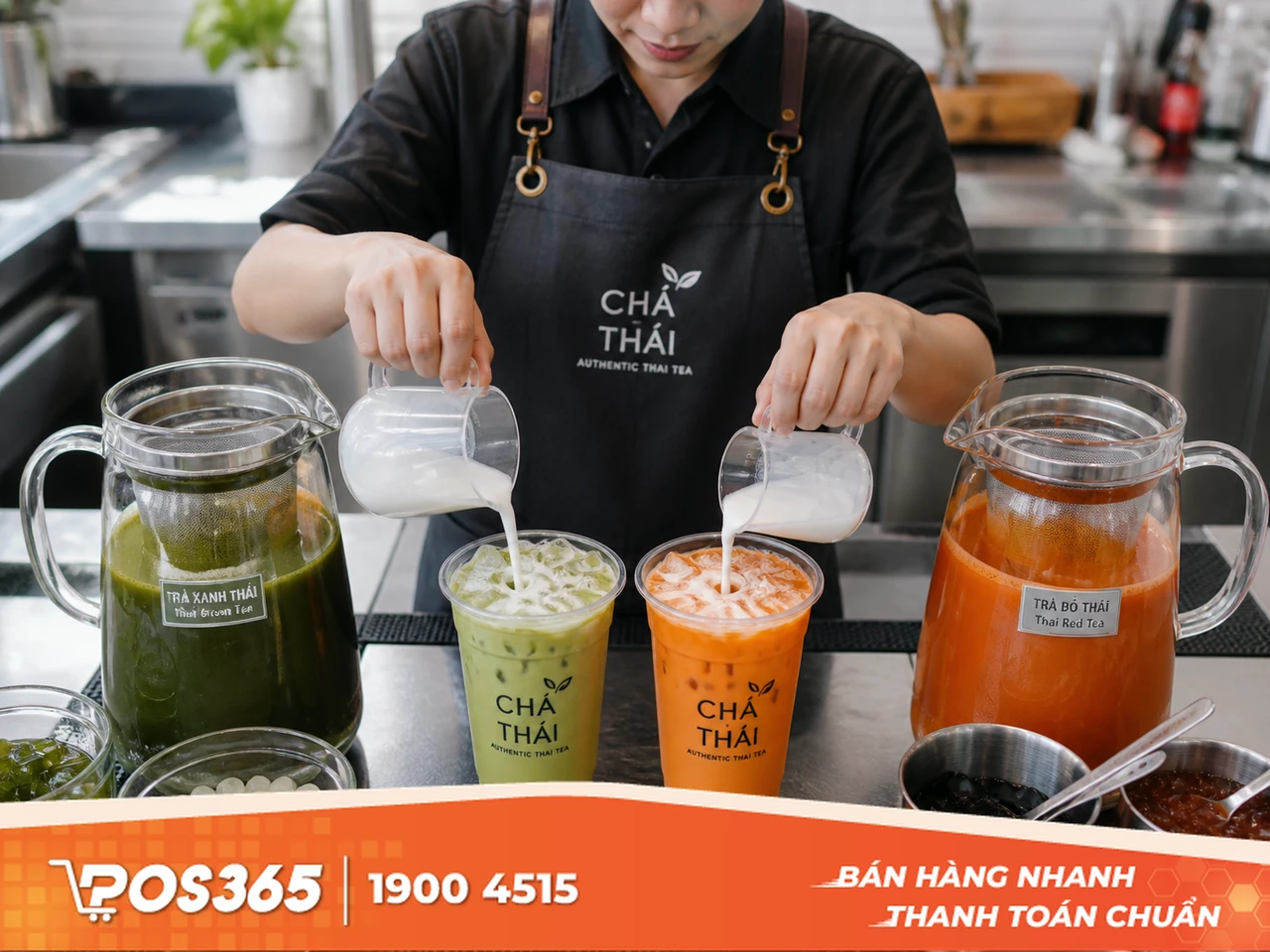 C&aacute;ch pha Tr&agrave; sữa Th&aacute;i Xanh, Th&aacute;i Đỏ