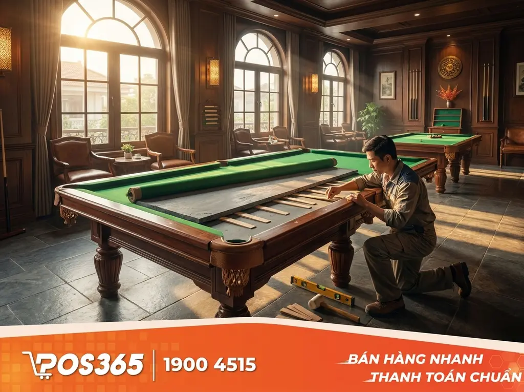 Cân chỉnh chi tiết khớp nối và chêm mặt đá