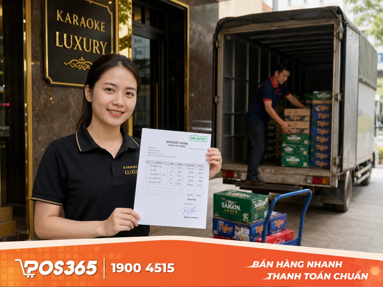 Chuẩn bị đơn đặt hàng (PO) đã duyệt làm căn cứ đối chiếu