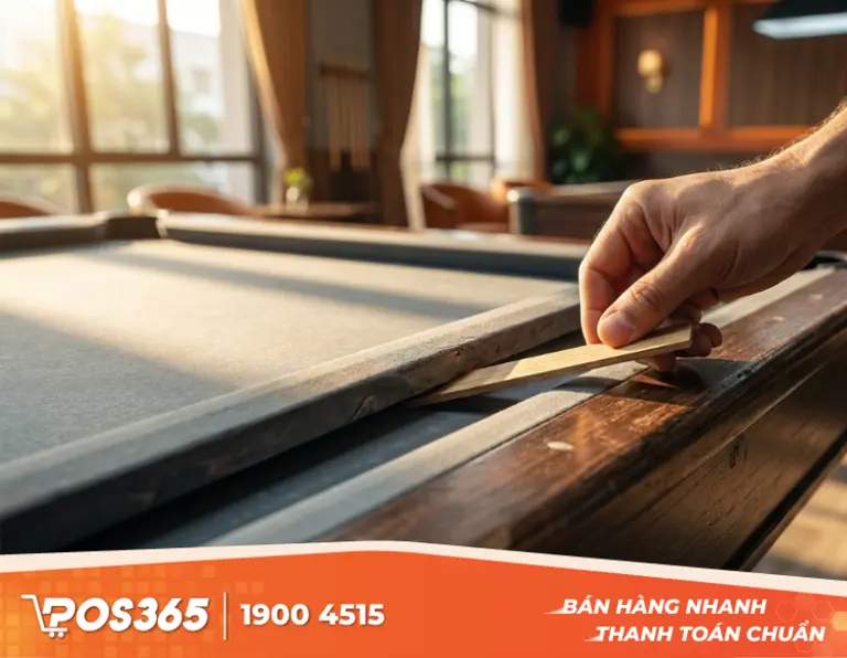 Chuẩn bị dụng cụ cần thiết để cân mặt đá bida