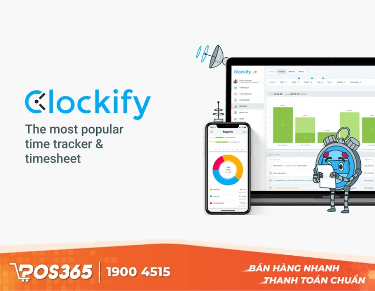 Clockify - Đo lường ch&iacute;nh x&aacute;c từng đầu việc