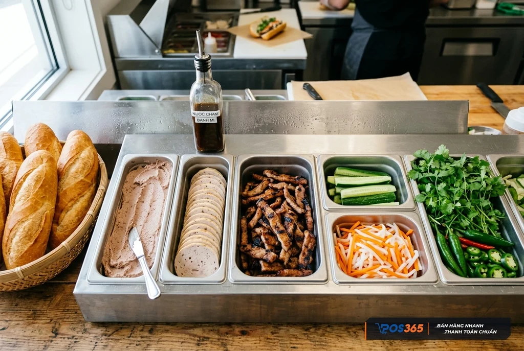 Cơ cấu chi phí và giá vốn ổ bánh mì tiêu chuẩn