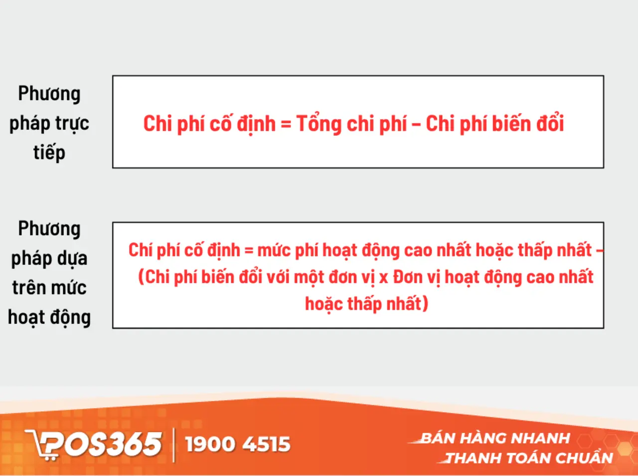 Công thức tính chi phí cố định chuẩn xác
