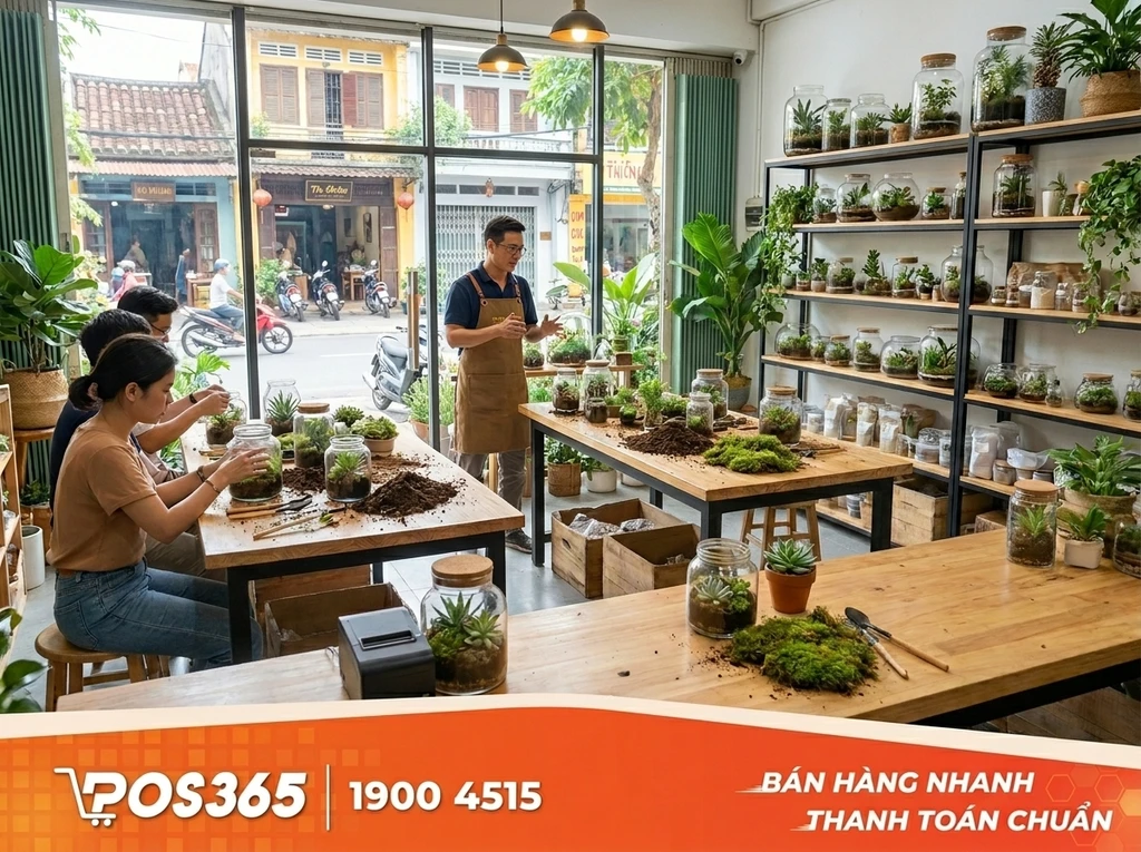 Cửa hàng kết hợp Workshop trồng cây / Terrarium