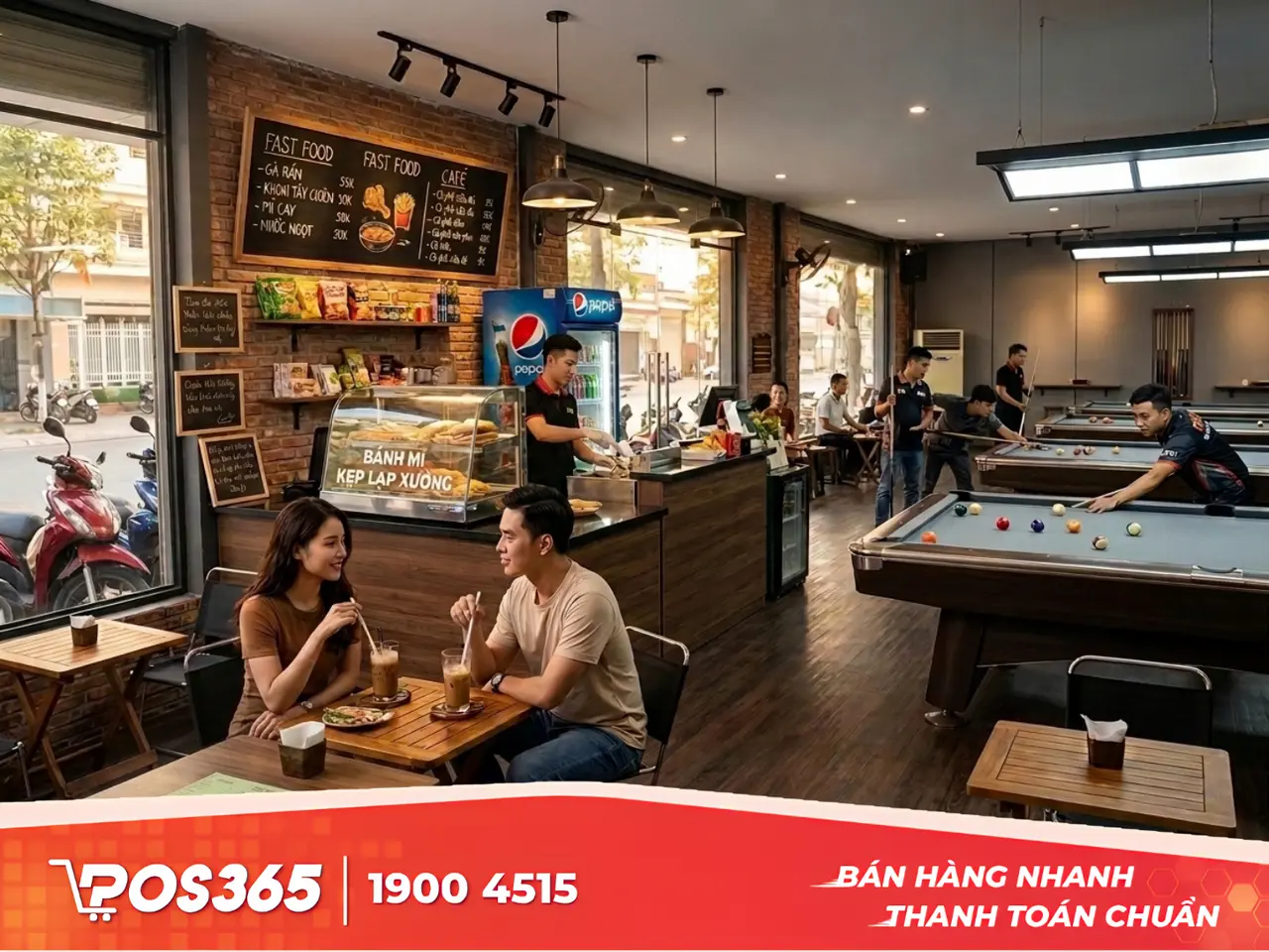 Đa dạng hóa nguồn thu với mô hình kết hợp Bida - Cafe - Fastfood