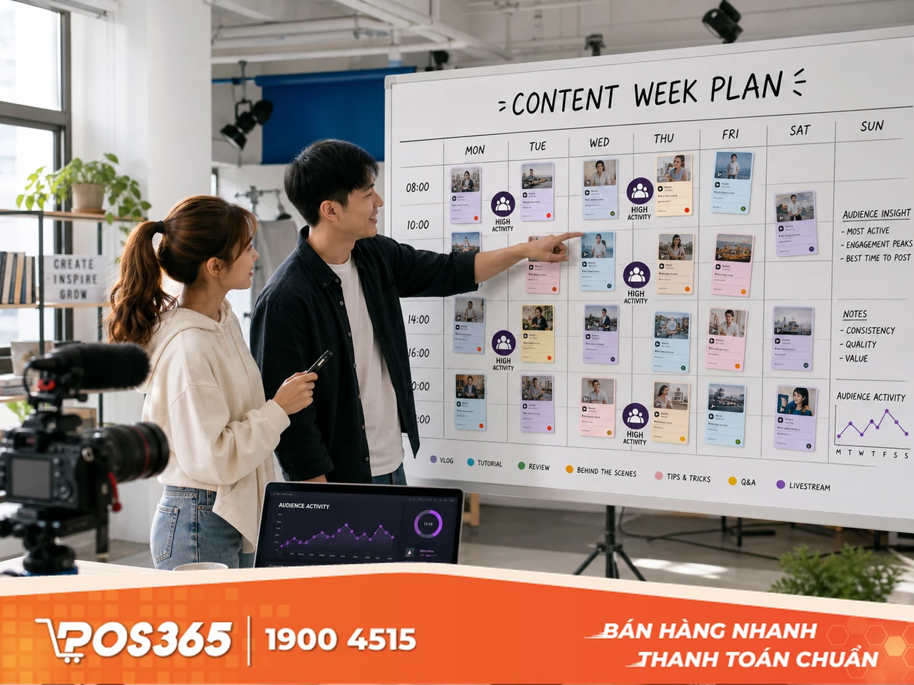 Đăng video đều đặn vào các khung giờ vàng
